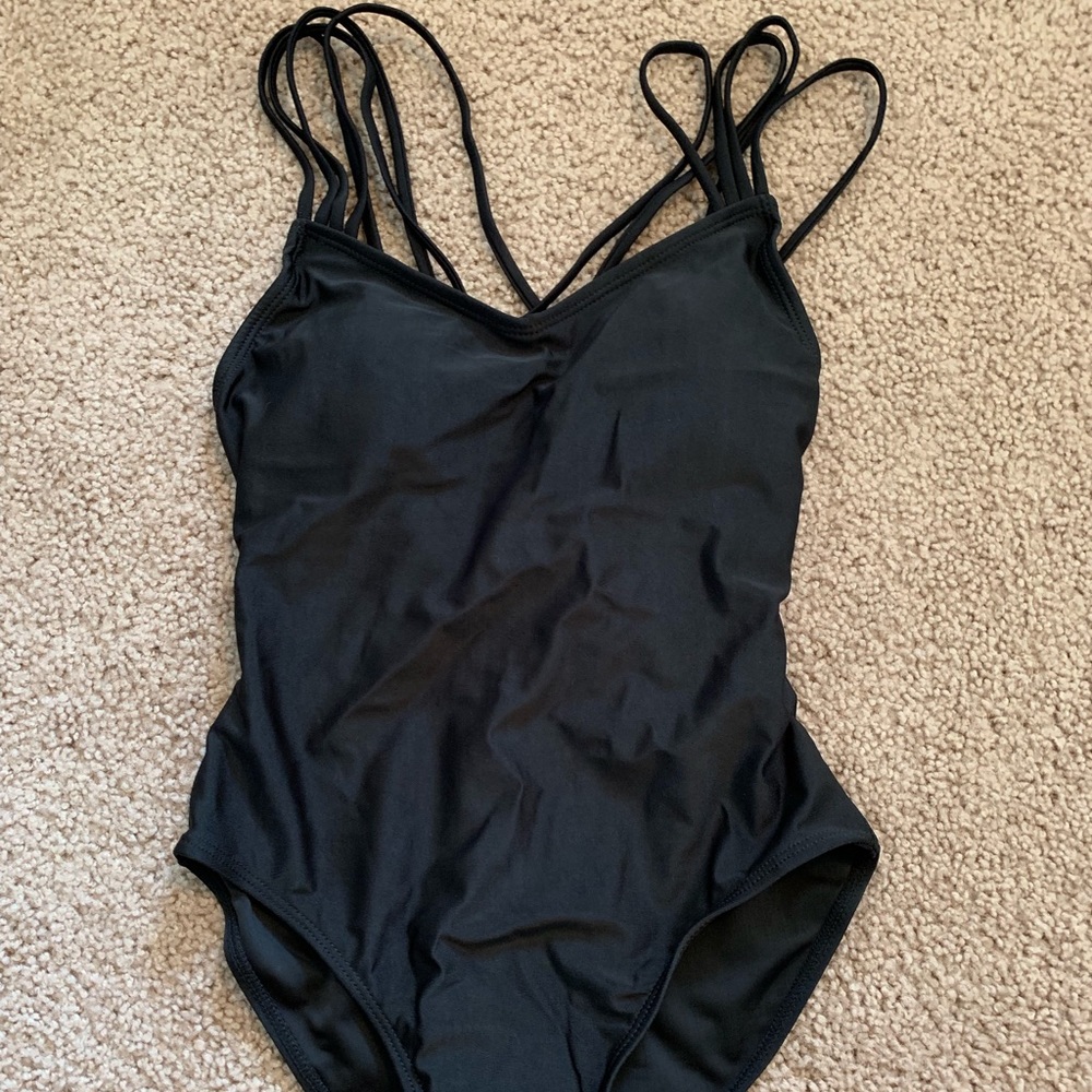 Size Small Black Strappy One Piece